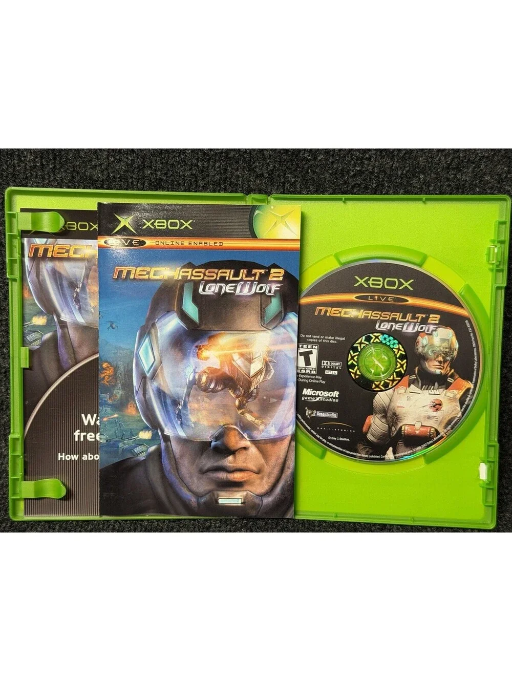 MechAssault 2 Lone Wolf Xbox CIB ⭐️GOOD CONDITION⭐️